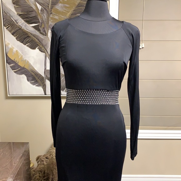 Nicole Bakti Rhinstone Gown Formal Dress - Picture 4 of 17